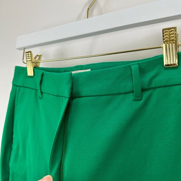 Boden Kew Bi Stretch Pants Green Womens US 2 Long Cotton Tapered Straight Ankle - Picture 10 of 16